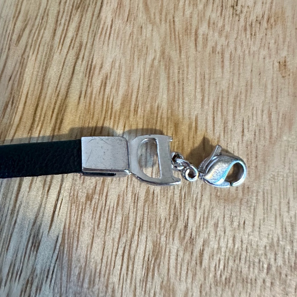 Dior Black Leather Wrap Bracelet - Picture 11 of 11